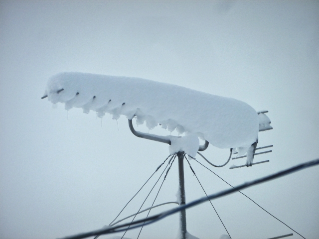 テレビアンテナの雪対策